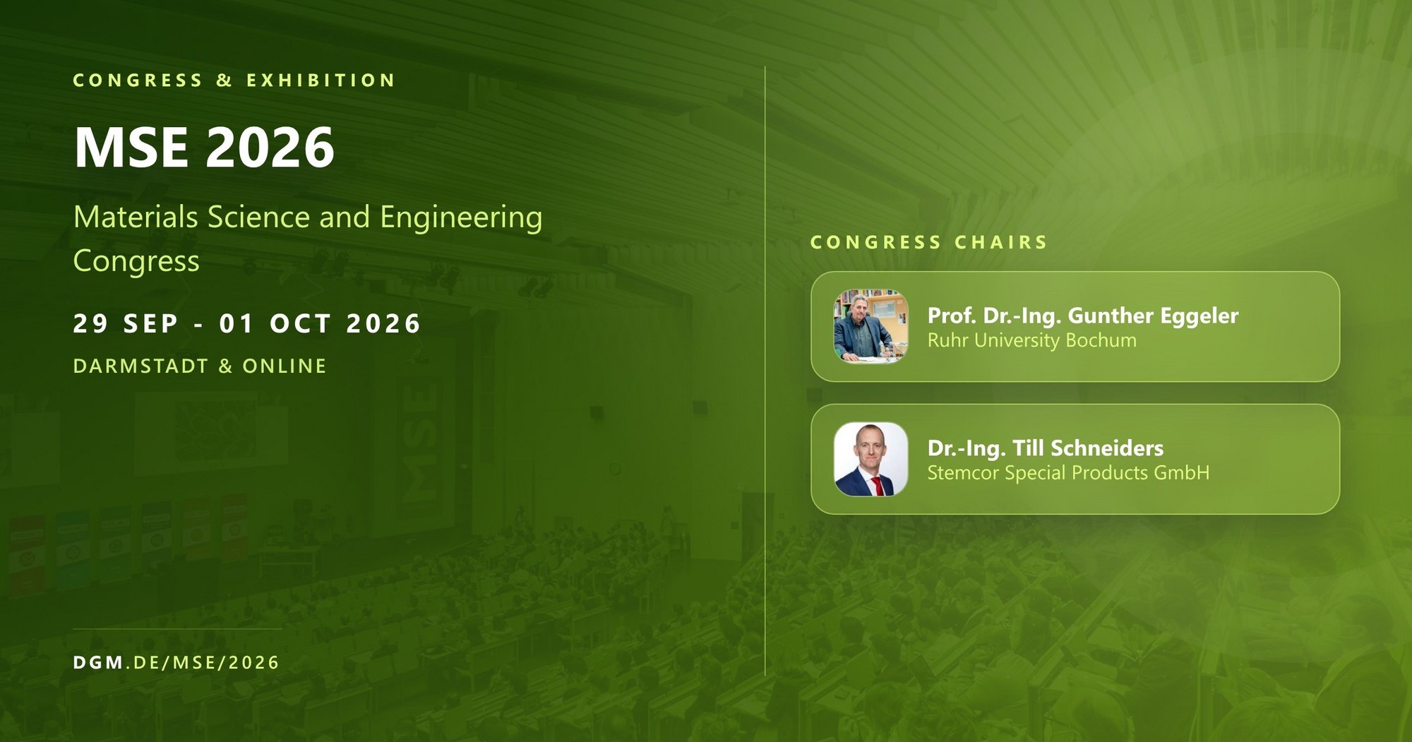 International Materials Science and Engineering Congress (MSE Congress) logo